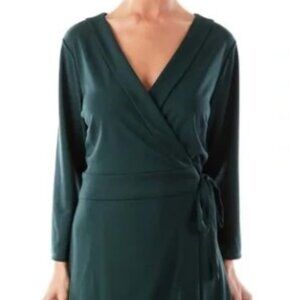 Ann Taylor Emerald Green Wrap Dress